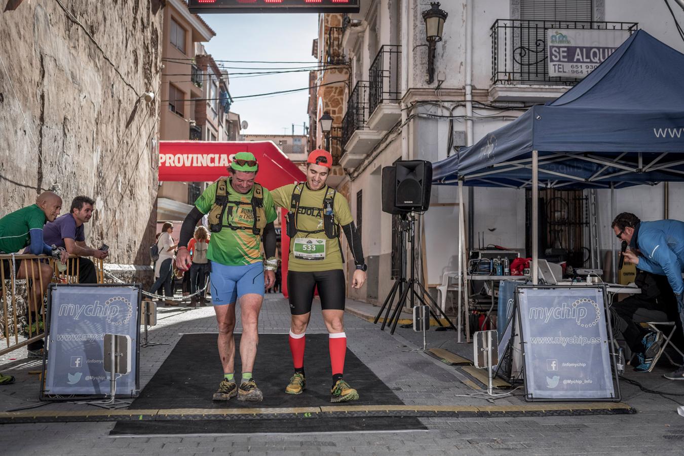 Galería de fotos de la llegada a meta de la carrera de 30 kilómetros del Trail de Montanejos 2018