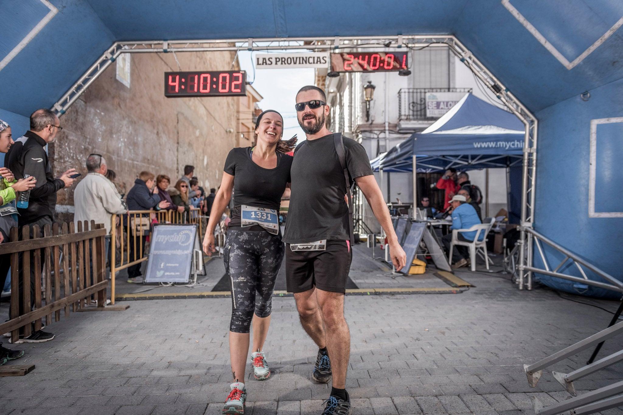 Galería de fotos de la llegada a meta de la carrera de 15 kilómetros del Trail de Montanejos 2018