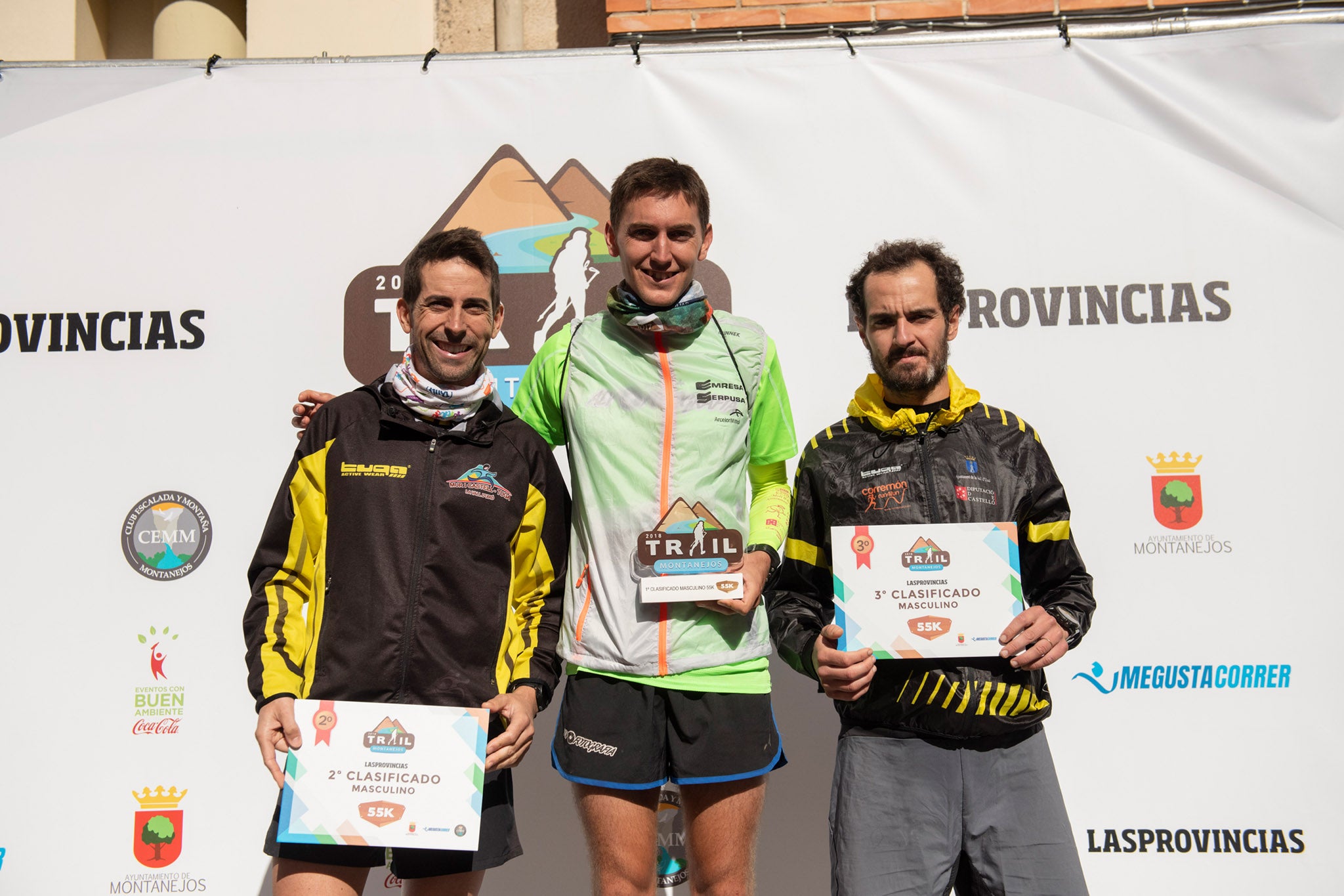 Galería de fotos de la llegada a meta de la carrera de 15 kilómetros del Trail de Montanejos 2018