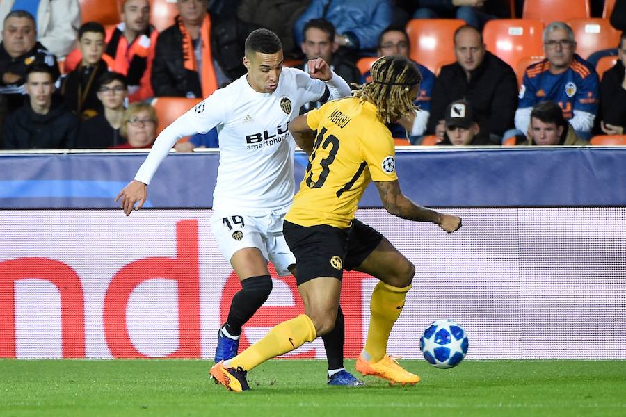 Estas son las imágenes que deja el choque de la cuarta jornada de Champions en Mestalla