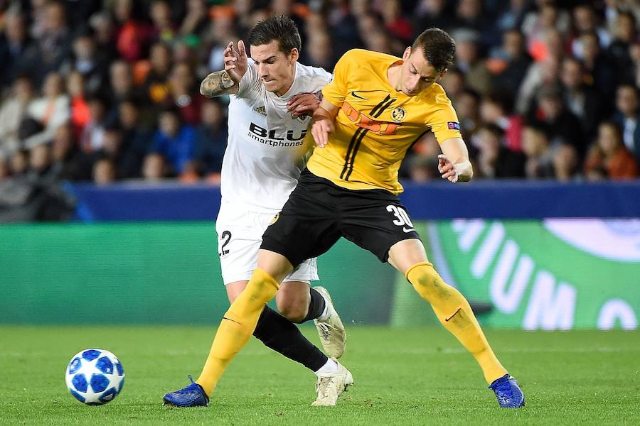 Estas son las imágenes que deja el choque de la cuarta jornada de Champions en Mestalla