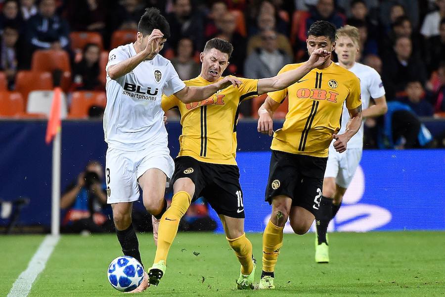 Estas son las imágenes que deja el choque de la cuarta jornada de Champions en Mestalla