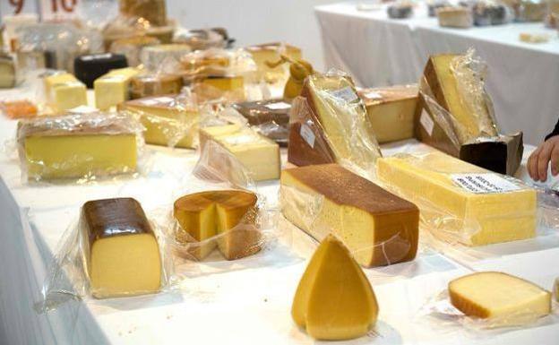 Quesos catados durante los World Cheese Awards. 