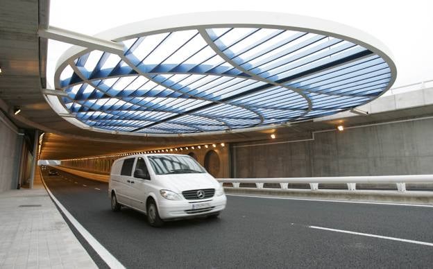 Túnel de la Ronda Norte (avenida Hermanos Machado), donde se ubica uno de los radares fijos.