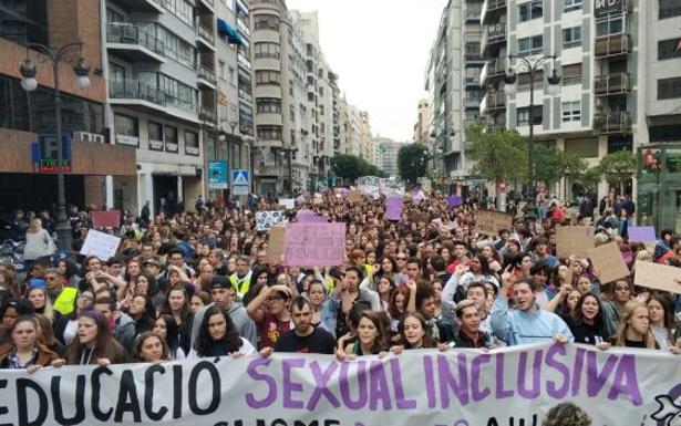 Manifestación en Valencia.