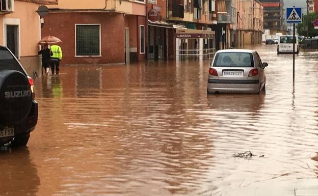 Inundación en Alzira.