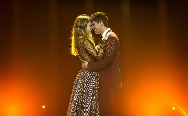 Amaia y Alfred durante su actuación en Eurovisión este año.