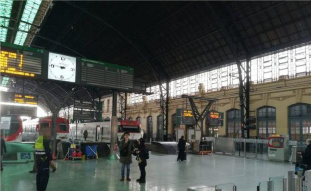 Estación del Norte, esta mañana.