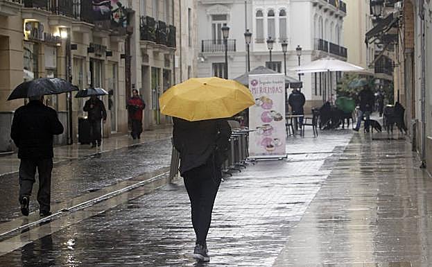 Lluvia en Valencia.