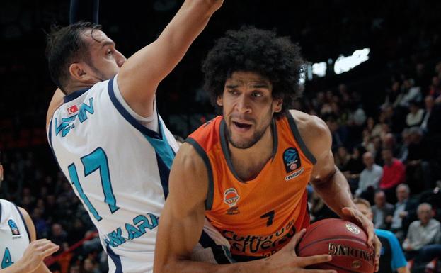 Labeyrie, durante el último partido de Eurocup, ante el Turk Telecom.