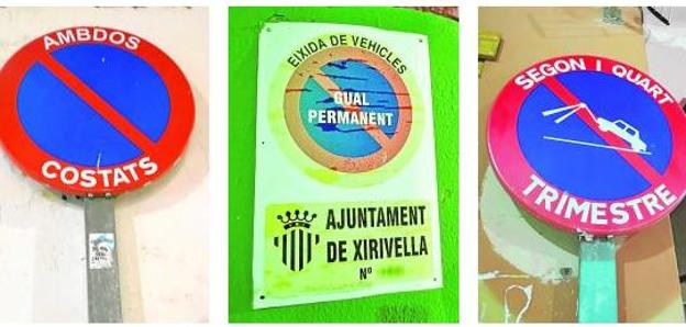 Ejemplos de algunas de las señales del municipio. 