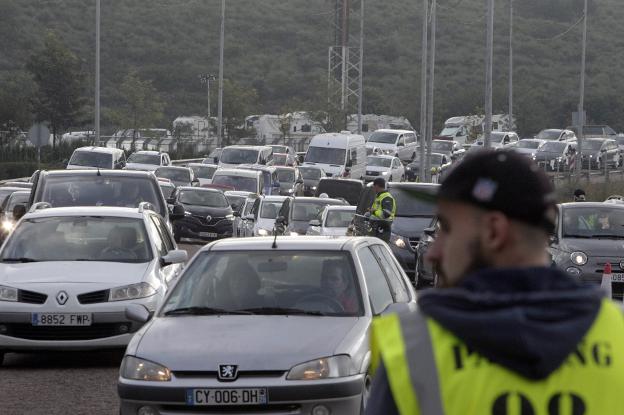 Atasco de coches. 