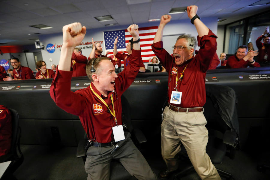 Fotos: InSight de la NASA aterriza en Marte