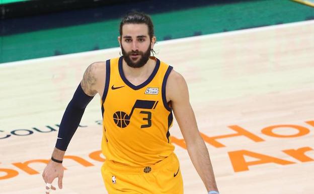 Ricky Rubio, en el partido ante los Spurs. 