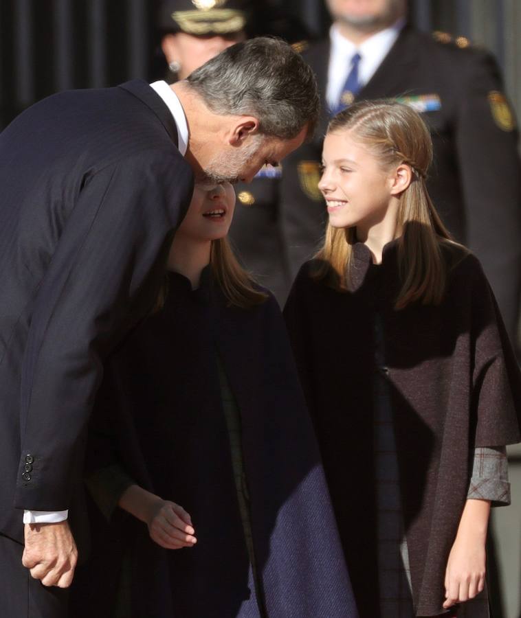 Los Reyes, Felipe y Letizia; la princesa Leonor, la infanta Sofía, el Rey y la Reina eméritos, Juan Carlos y Sofía, han sido protagonistas este jueves 6 de diciembre de 2018 de los actos en conmemoración de la Constitución española.