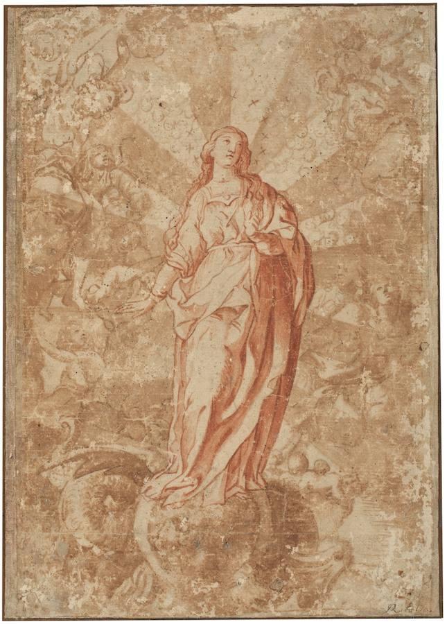 Óleo de la Inmaculada Concepción atribuido a Ribalta, en el Museo El Prado.