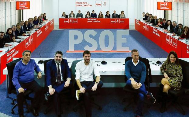 Sánchez preside la reunión de la ejecutiva federal del PSOE del pasado 4 de diciembre.