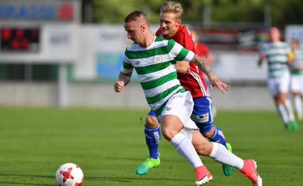 Leigh Griffiths, durante un partido con el Celtic.