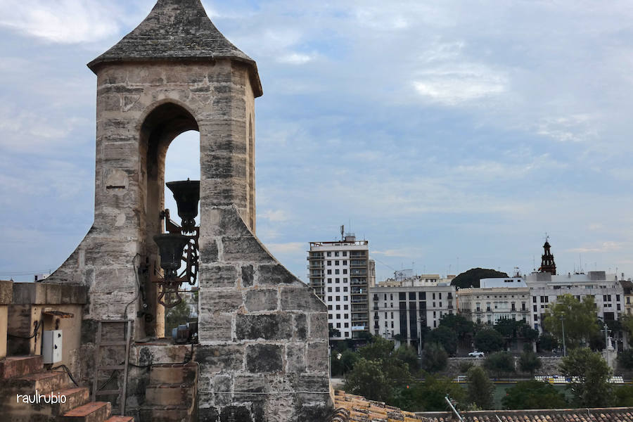 Valencia nunca deja de sorprender. Es habitual la imagen desde la calle de los múltiples campanarios que se encuentran en la ciudad. En el centro histórico aún encontramos más torreones eclesiásticos. Pero, ¿cómo se ve la ciudad desde el cobijo de las campanas?. Raúl Rubio, de la Associació de Mestres Campaners, ha inmortalizado esa visión de la que poca gente puede disfrutar: Valencia desde sus campanarios. Ver la plaza de San Agustín con una perspectiva diferente, contemplar el centro de la ciudad desde Santa Catalina, admirar Valencia desde las campanas del Real Monasterio de la Santísima Trinidad son algunos de las panorámicas exquisitas casi exclusivas para campaneros. La ciudad se redescubre desde las alturas, desde la perspectiva de gárgolas, campanas y tejados. Así es Valencia desde sus campanarios.