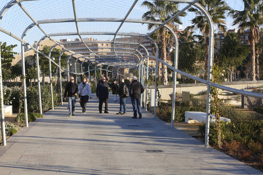 El Parque Central de Valencia comienza a ser una realidad. El avance de las obras ya permite ver cómo será uno de los pulmones de la ciudad y otro punto de encuentro para el deporte y el ocio.