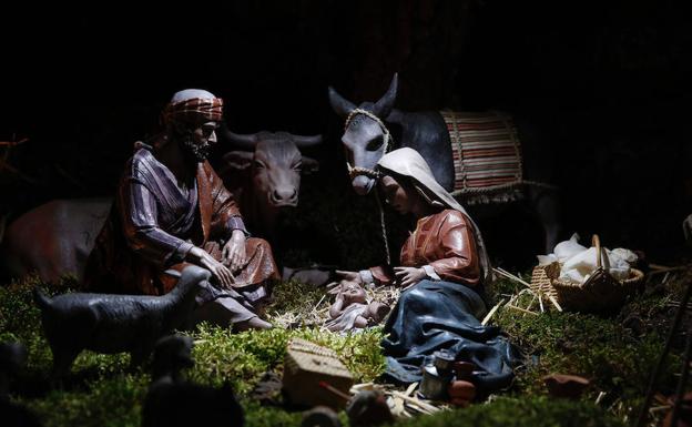 Una de las escenas del belén. 