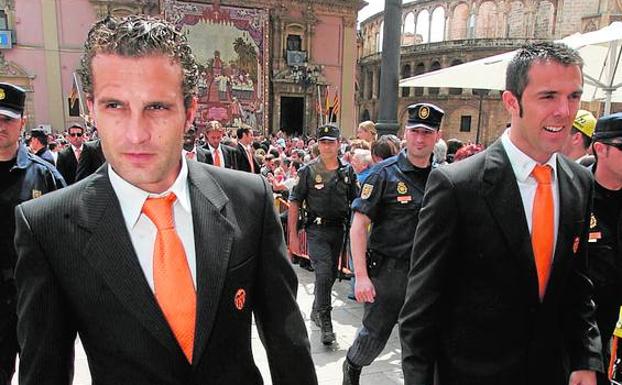 Baraja y Marchena, con la Copa del Rey de 2008.