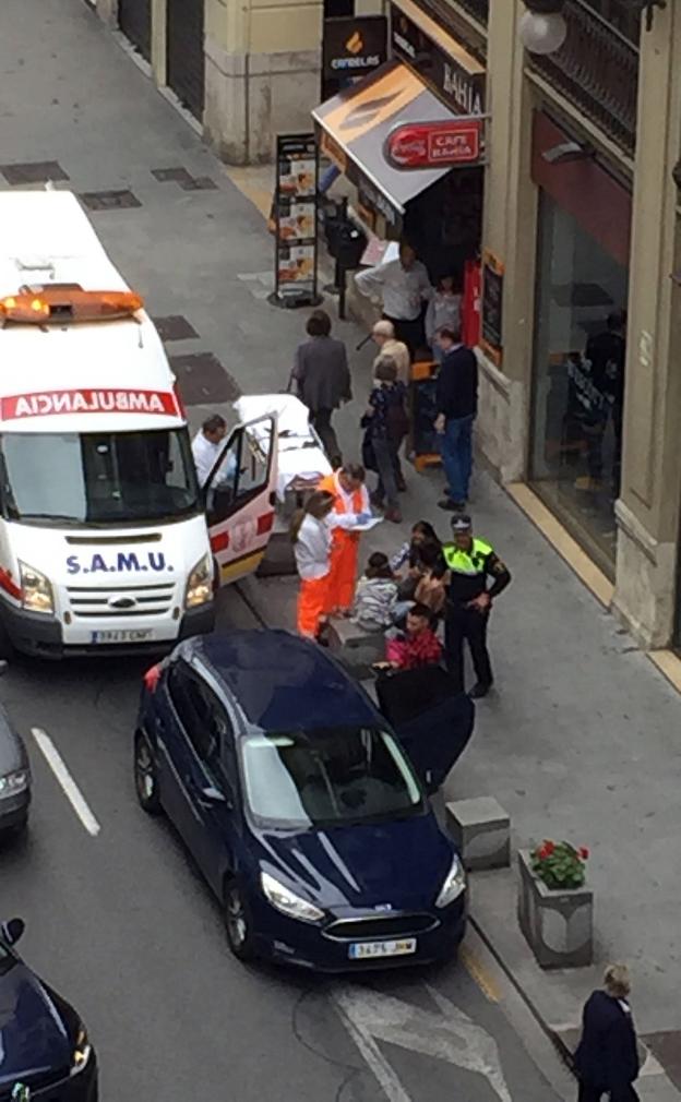 Una ambulancia SAMU, durante un servicio. 