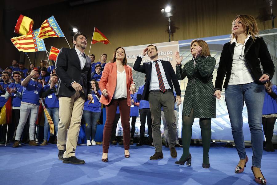 Fotos: Pablo Casado presenta a los candidatos a la alcaldía de Valencia, Alicante y Castellón