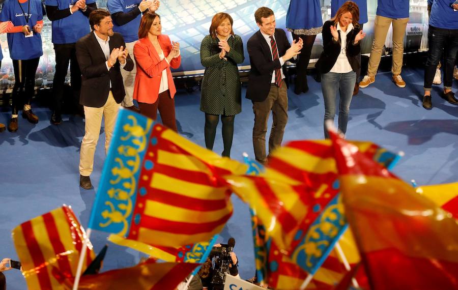 Fotos: Pablo Casado presenta a los candidatos a la alcaldía de Valencia, Alicante y Castellón