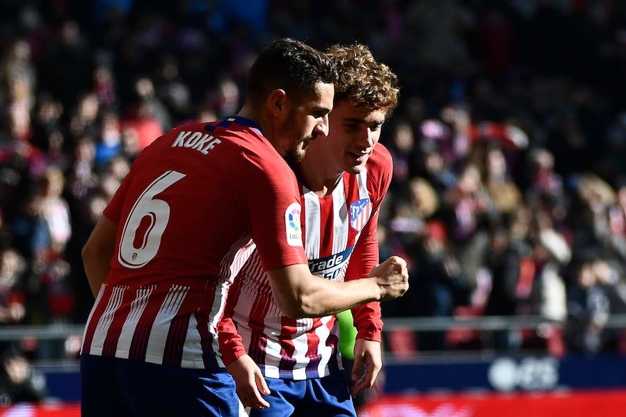 El partido de la jornada 19 de LaLiga en el Wanda Metropolitano deja estas imágenes de las mejores jugadas