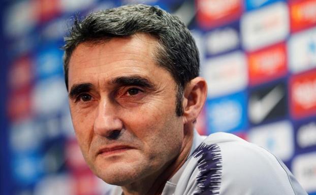 Ernesto Valverde, entrenador del Barcelona. 