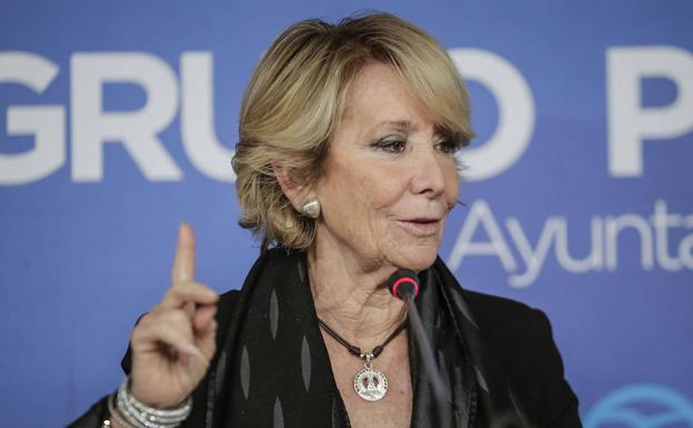 Esperanza Aguirre, expresidente de la Comunidad de Madrid. 