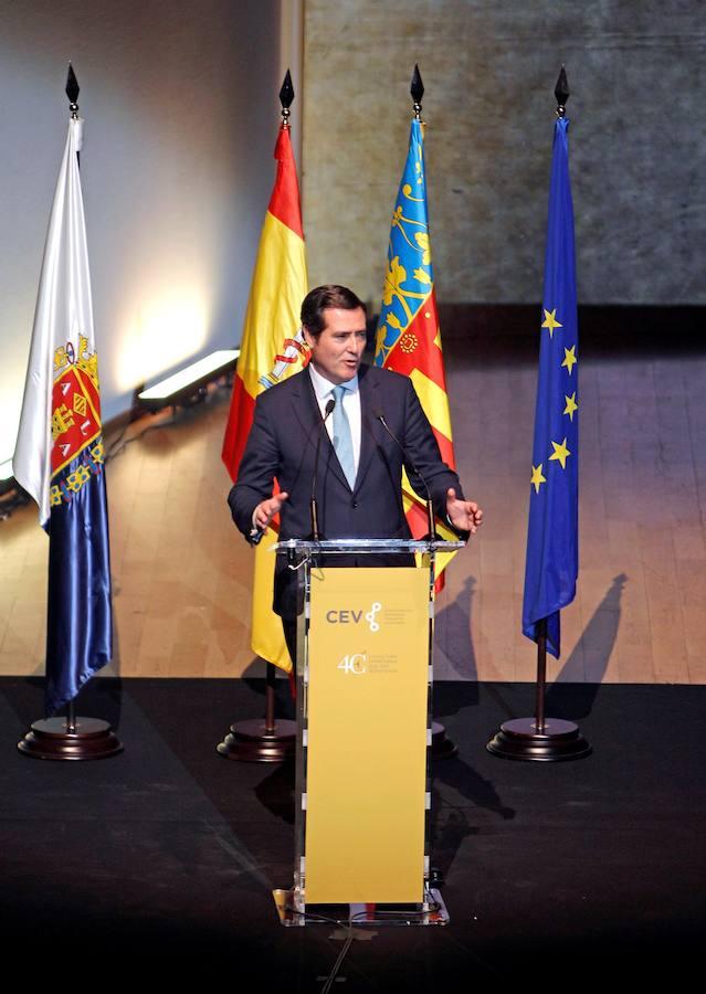 Fotos: El rey Felipe VI preside el aniversario de la patronal autonómica valenciana CEV