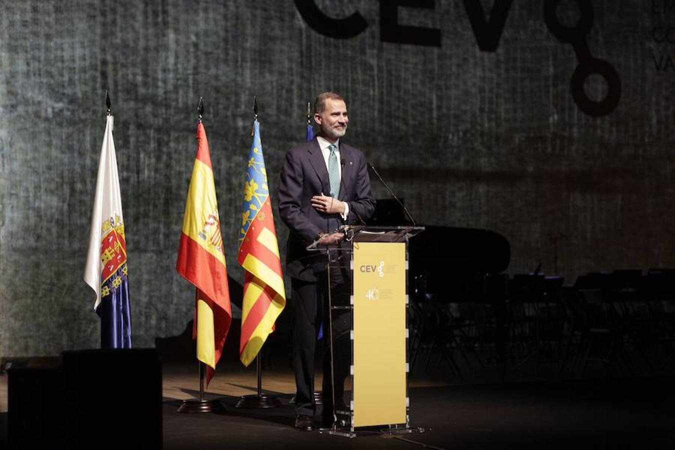 Fotos: El rey Felipe VI preside el aniversario de la patronal autonómica valenciana CEV