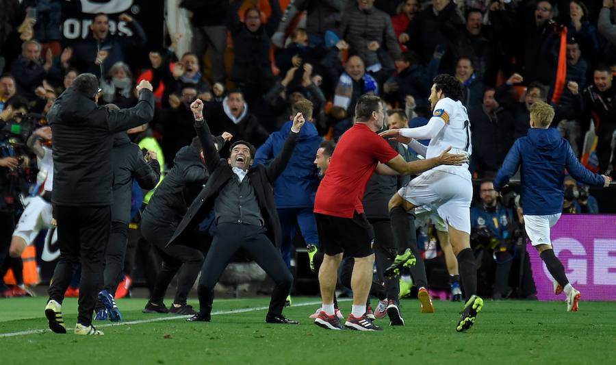 Las mejores imágenes del partido de vuelta de cuartos de final en Mestalla