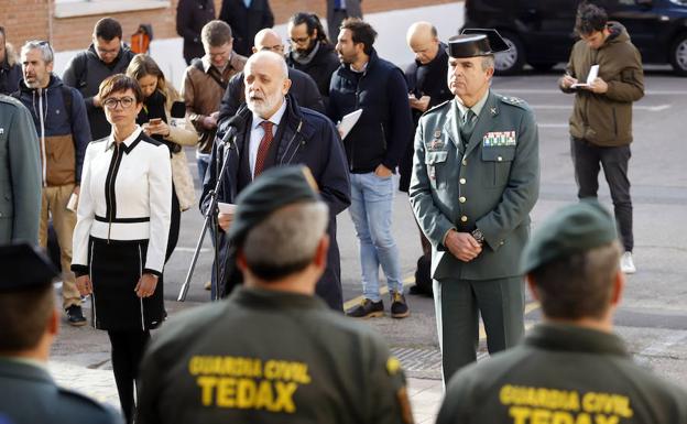 Félix Azón, se reúne con los guardias civiles que participaron en el rescate de Julen.