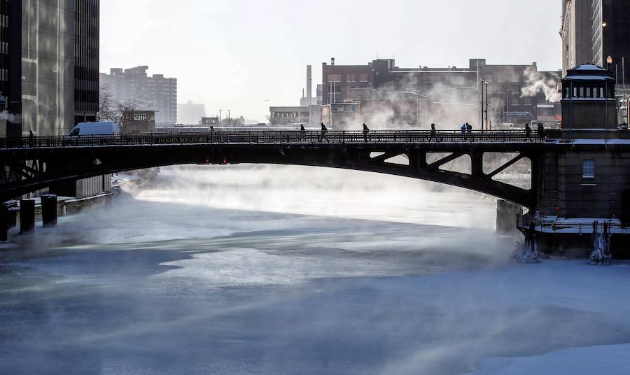 Fotos: Chicago desaparece bajo el hielo