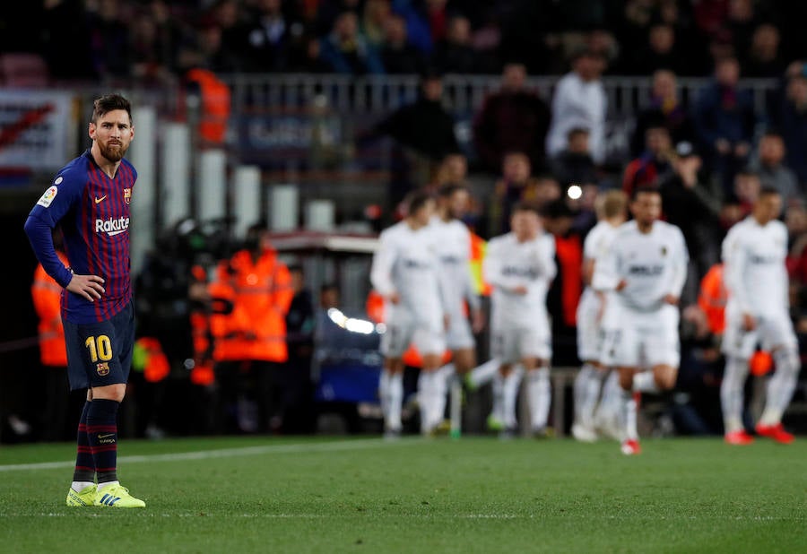 Estas son las imágenes que deja el partido de la jornada 22 de LaLiga en el Camp Nou