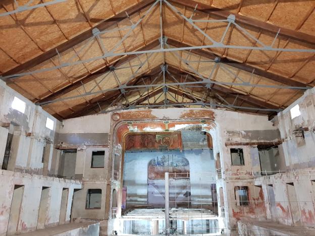 Interior del edificio del teatro El Siglo. 