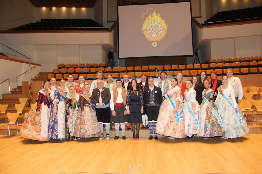 Las 46 fallas que conforman la agrupación del Marítimo celebraron en el Palau de la Música la exaltación de sus falleras mayores para las Fallas 2019. Al acto asistieron las falleras mayores de Valencia, Marina Civera y Sara Larrazábal. 