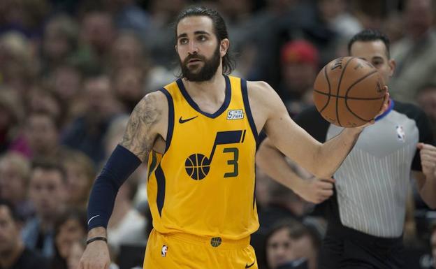 Ricky Rubio, durante el partido. 