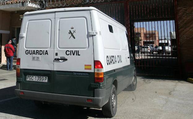 Furgón de detenidos de la Guardia Civil.