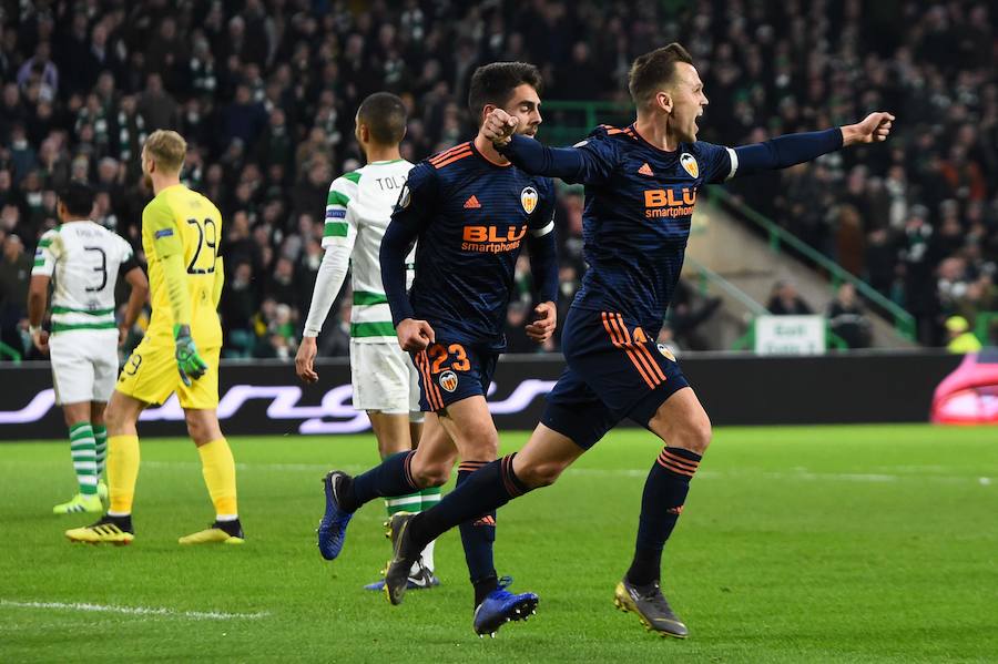 Fotos del partido Celtic- Valencia CF de la ida de dieciseisavos de final de la Europa League disputado en el Celtic Park.