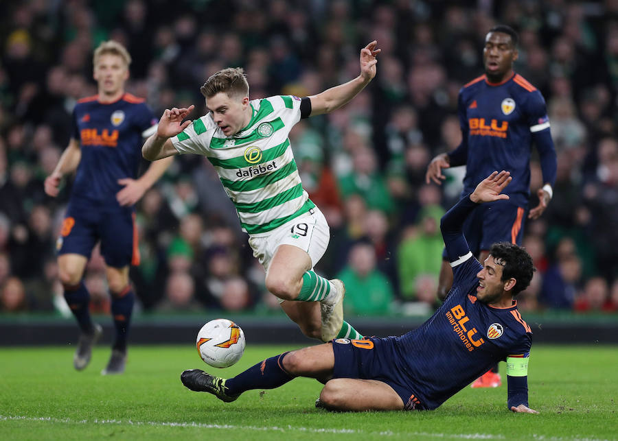 Fotos del partido Celtic- Valencia CF de la ida de dieciseisavos de final de la Europa League disputado en el Celtic Park.