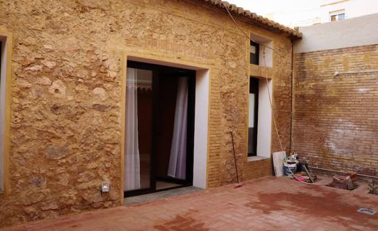 Patio del interior de la vivienda de Amparo G.