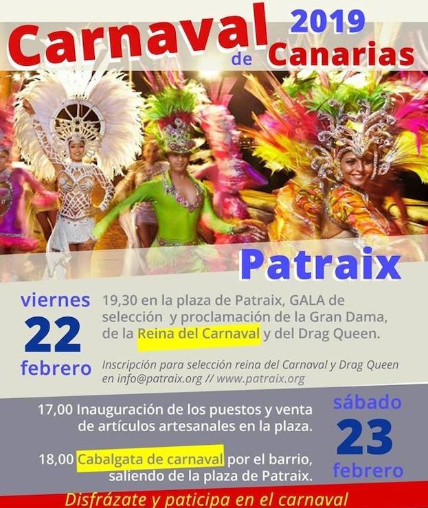 Programa completo del Carnaval de Patraix 2019