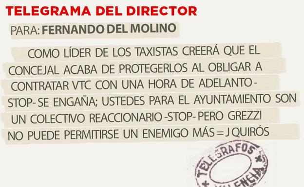 Telegrama para Fernando del Molino