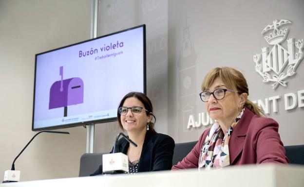 Presentación del 'Buzón Violeta'. 