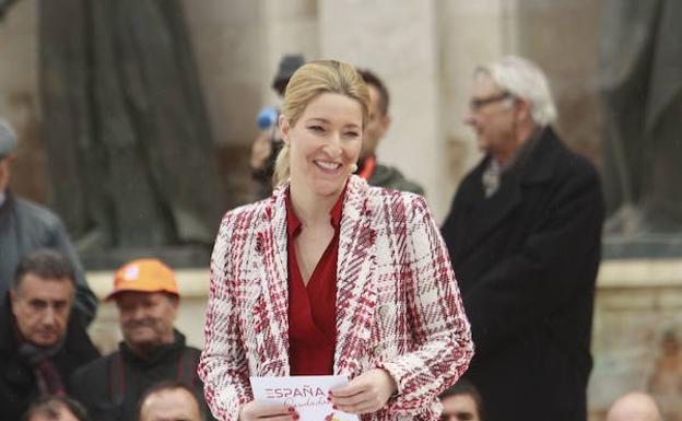 María Muñoz en el mitin de Ciudadanos en Valencia.