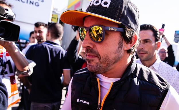 Fernando ALonso, en el circuito de Montmeló. 